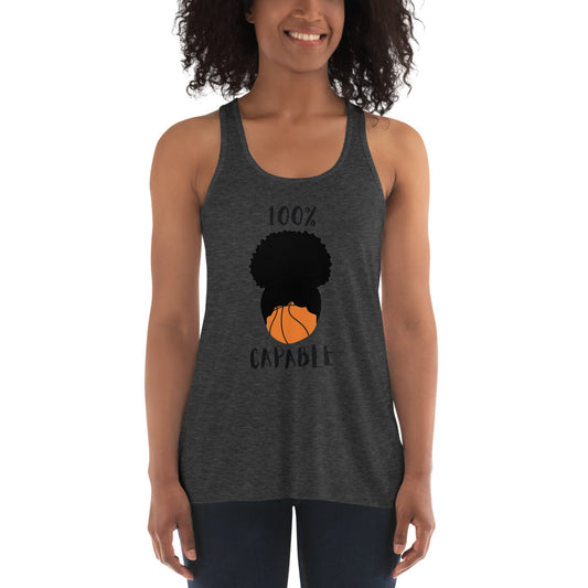 100% Capable Women's Flowy Racerback Tank